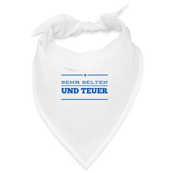 sehr selten und teuer - Bandana - Weiß - Vorne