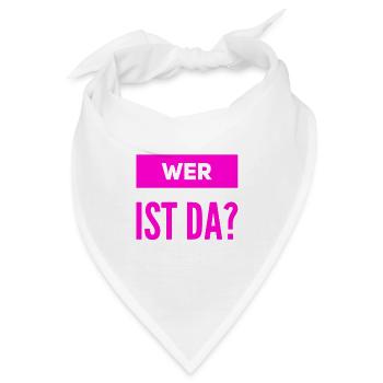 wer ist da? - Bandana - Weiß - Vorne