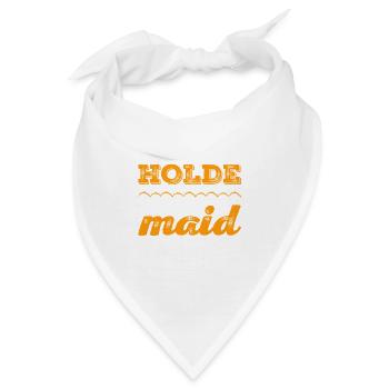 vor dir steht eine holde Maid - Bandana - Weiß - Vorne