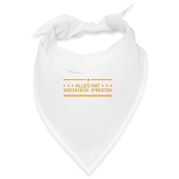 bezahle den Preis - Bandana - Weiß - Vorne