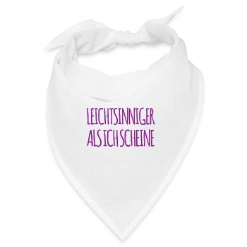 extrem leichtsinnig - Bandana - Weiß - Vorne