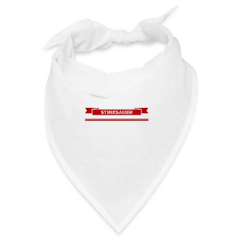 ich bin richtig sauer - Bandana - Weiß - Vorne