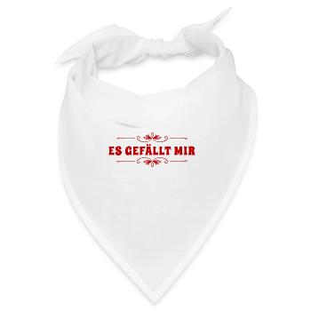ich finde es spitze - Bandana - Weiß - Vorne