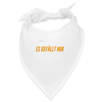 ich finde es toll - Bandana - Weiß - Vorne