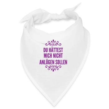 Lügen sind schrecklich - Bandana - Weiß - Vorne