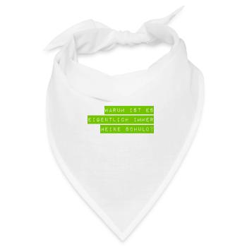 ich bin nicht schuld - Bandana - Weiß - Vorne