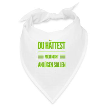 Lügen sind furchtbar - Bandana - Weiß - Vorne