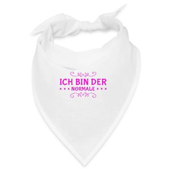 ich bin völlig normal - Bandana - Weiß - Vorne
