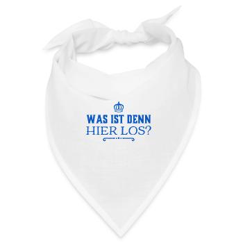 was geht hier ab? - Bandana - Weiß - Vorne