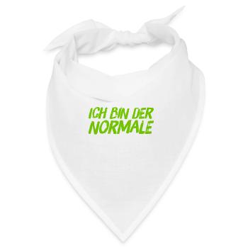 ich bin normal - Bandana - Weiß - Vorne