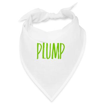ich bin plump - Bandana - Weiß - Vorne