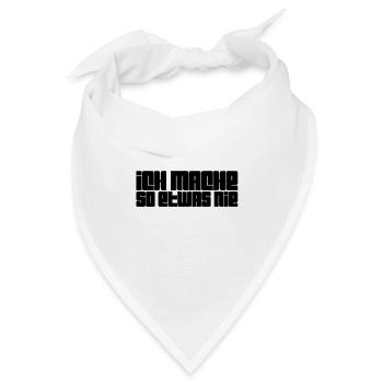 ich bin dagegen - Bandana - Weiß - Vorne