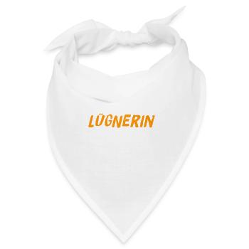 so sieht eine Lügnerin aus - Bandana - Weiß - Vorne