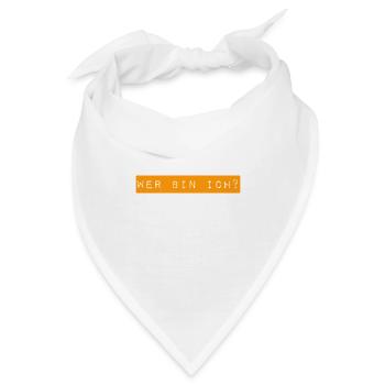 wer könnte ich sein? - Bandana - Weiß - Vorne