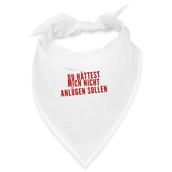 ich bin gegen Lügen - Bandana - Weiß - Vorne
