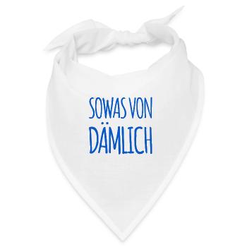 richtig doof - Bandana - Weiß - Vorne