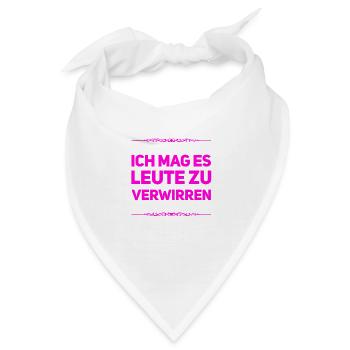 Leute verwirren - Bandana - Weiß - Vorne