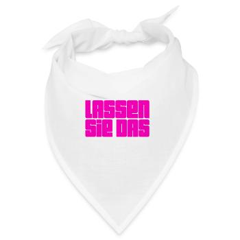 lassen sie das - Bandana - Weiß - Vorne
