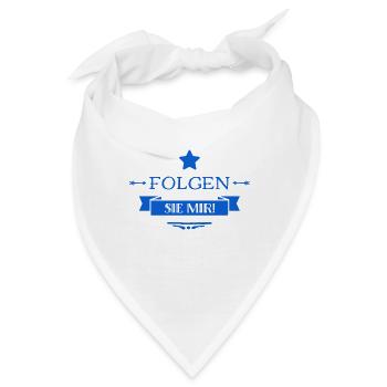 kommen sie mit - Bandana - Weiß - Vorne