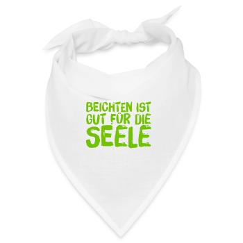 gut für die Seele - Bandana - Weiß - Vorne