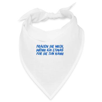 benötigen sie Hilfe? - Bandana - Weiß - Vorne
