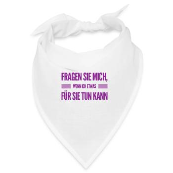 Hilfe gefällig? - Bandana - Weiß - Vorne