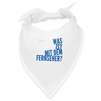 der Fernseher ist komisch - Bandana - Weiß - Vorne