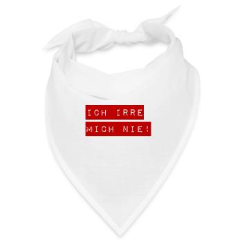 ich mache keine Fehler - Bandana - Weiß - Vorne
