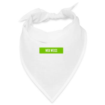 ich habe keinen Plan - Bandana - Weiß - Vorne