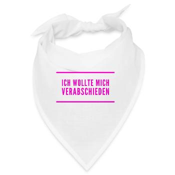 lebe wohl - Bandana - Weiß - Vorne