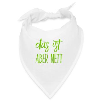 das ist freundlich - Bandana - Weiß - Vorne