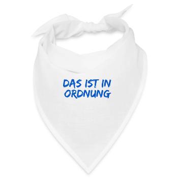 das ist kein Problem - Bandana - Weiß - Vorne