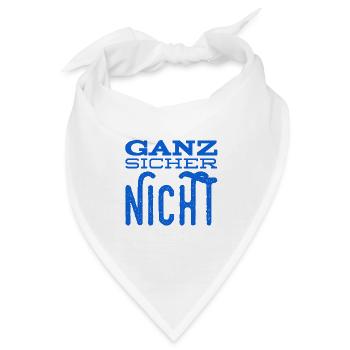 auf keinen Fall - Bandana - Weiß - Vorne