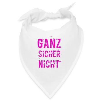 never ever - Bandana - Weiß - Vorne