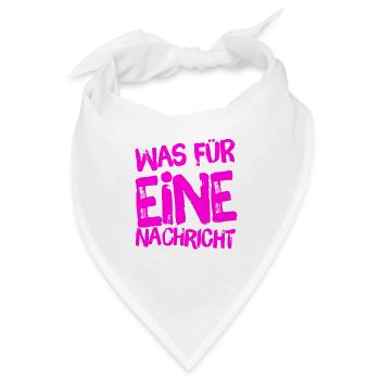 schlechte Nachrichten? - Bandana - Weiß - Vorne