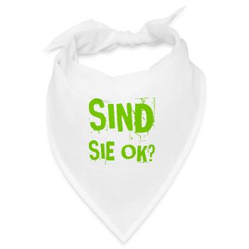 alles ok bei ihnen? - Bandana - Weiß - Vorne