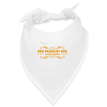 das passiert mir leider ständig - Bandana - Weiß - Vorne