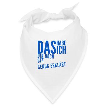 keine Lust mehr - Bandana - Weiß - Vorne