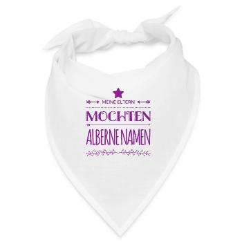 alberner Name - Bandana - Weiß - Vorne