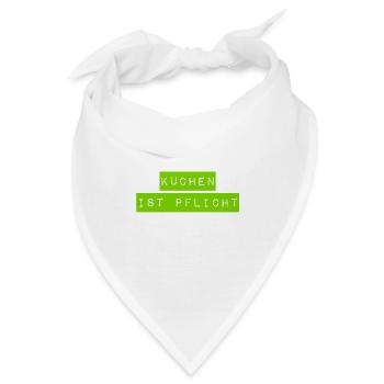 Kuchen geht immer - Bandana - Weiß - Vorne