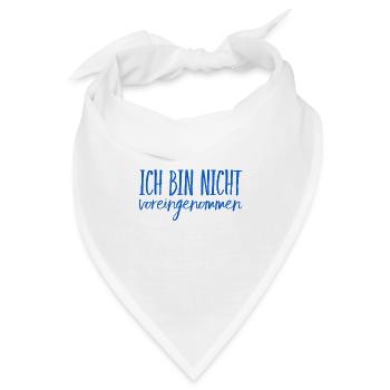 keine Lust auf Vorurteile - Bandana - Weiß - Vorne