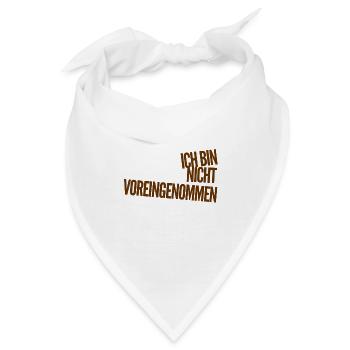 ich mag keine Vorurteile - Bandana - Weiß - Vorne