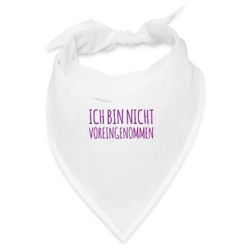 keinen Bock auf Vorurteile - Bandana - Weiß - Vorne