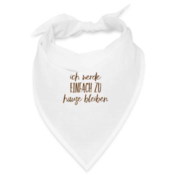 keinen Bock auf Party - Bandana - Weiß - Vorne