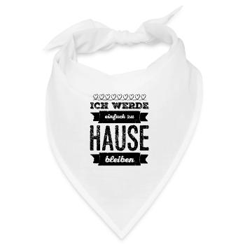 Partys sind out - Bandana - Weiß - Vorne