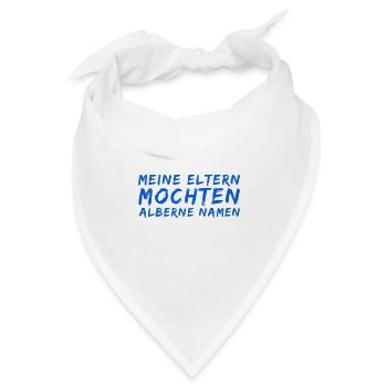 komischer Name - Bandana - Weiß - Vorne