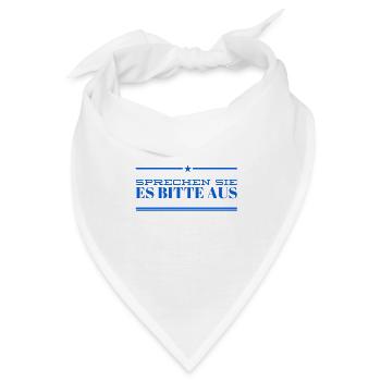 sagen sie es bitte - Bandana - Weiß - Vorne