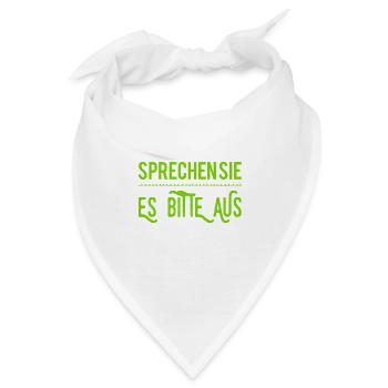 sagen sie es - Bandana - Weiß - Vorne