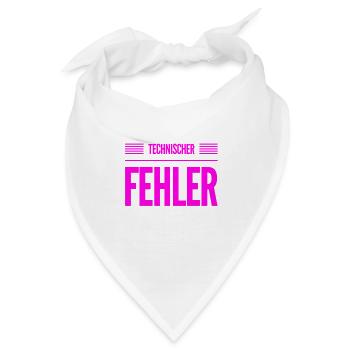hier ist was kaputt - Bandana - Weiß - Vorne