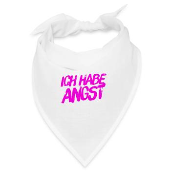 ich spüre Angst - Bandana - Weiß - Vorne